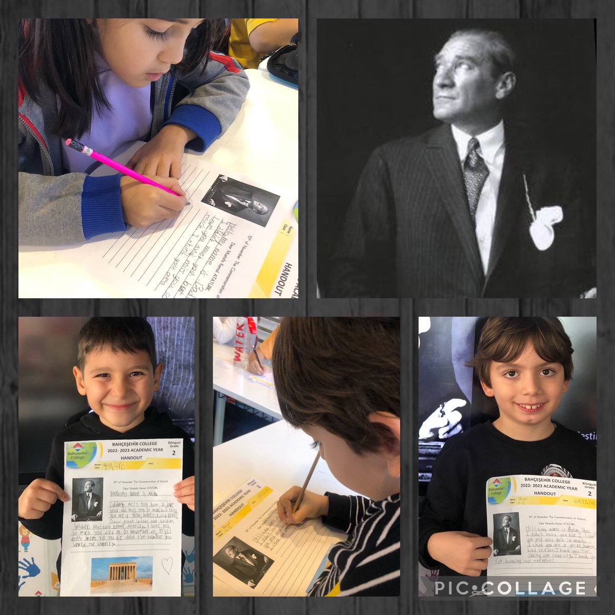 2nd Graders wrote a letter to Mustafa Kemal ATATURK to commemorate the 84th Anniversary of the loss of the founder of the Republic of Turkey.🖤 1881-193♾