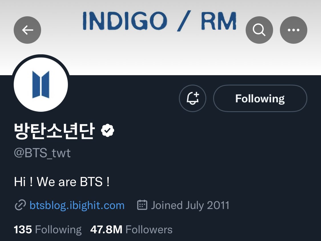 .@BTS_twt profile layouts have been updated for Indigo