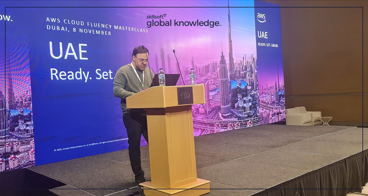 GK_UAE's tweet photo. Skillsoft / Global Knowledge was honored to participate in the AWS Cloud Masterclass for Business Leaders in the United Arab Emirates held on November 8, 2022. Our AWS Certified Trainer;Mr. Faiz Khan presented a great session on AWS Cloud Essentials
#GlobalKnowledge #courses #AWS https://t.co/k3eDqQNEKK