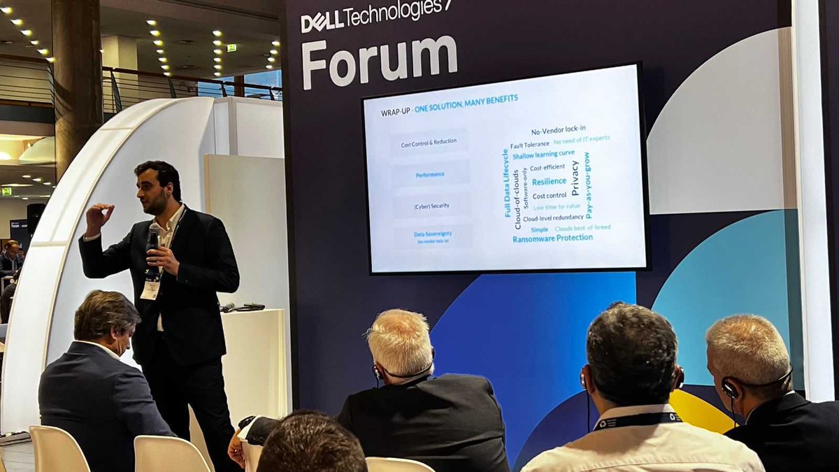 It was a pleasure to be part of #DellTechForum, presenting the benefits Vawlt can bring to Dell solutions.
Connecting with partners and meeting new people passionate about technology is always superb!
Thanks <a href="/DellTech/">Dell Technologies</a> and <a href="/TotalStor_PT/">TotalStor, a Ricoh Company</a> for the invitation
#multicloud #SuperCloud