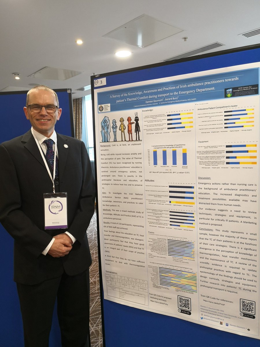 Damien Frenchy Gaumont (@damiengaumont) on Twitter photo Very humbled to have been invited to give a poster and an oral presentations of my findings. <a href="/Irish_RNM/">IRNM</a> #IRNM22 Flying the flag for #emsresearch #paramedicresearch <a href="/AmbulanceNAS/">National Ambulance Service 🇮🇪🚑</a> <a href="/UCDcems/">UCD Centre EMS</a> <a href="/IPERN999/">Irish Paramedicine Education & Research Network</a> Very humbled to have been invited to give a poster and an oral presentations of my findings. <a href="/Irish_RNM/">IRNM</a> #IRNM22 Flying the flag for #emsresearch #paramedicresearch <a href="/AmbulanceNAS/">National Ambulance Service 🇮🇪🚑</a> <a href="/UCDcems/">UCD Centre EMS</a> <a href="/IPERN999/">Irish Paramedicine Education & Research Network</a>
