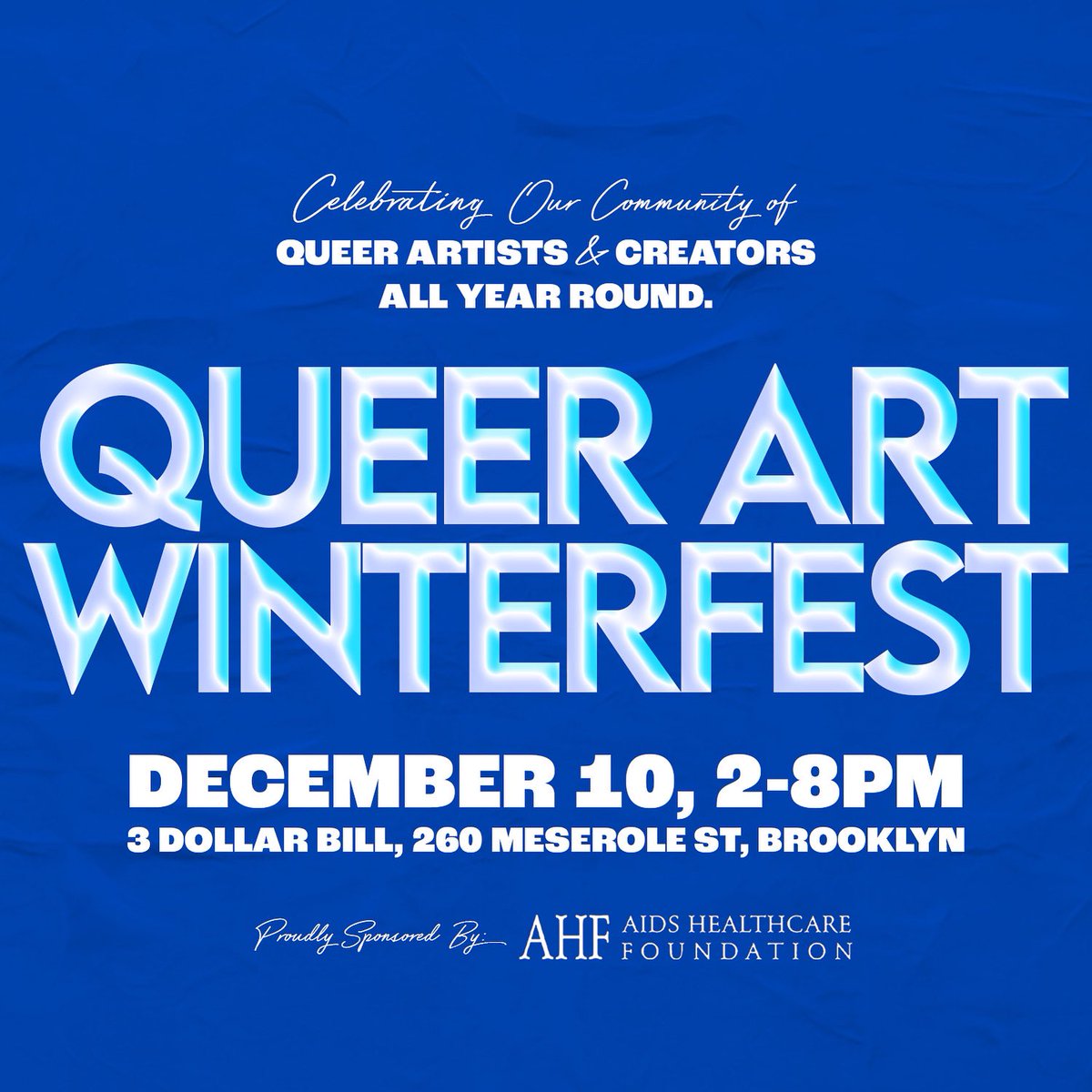 queerartfest's tweet photo. We are partnering with @AIDSHealthcare for Queer Art Winterfest ‘22! Join us on 12/10 for another amazing day celebrating Queer artists &amp; creators, with performances, giveaways and more!

Vendor submissions go live tomorrow 11/11 at 9am and close on 11/13
Link in bio! https://t.co/WHizAegUT8