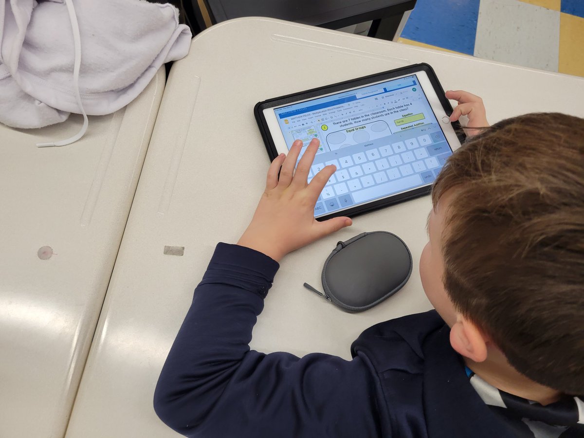 melthornhill's tweet image. 3rd graders today at Alum Creek Elem. used Google Drive Assignments in Schoology for their math lesson review. #kcslearning2020