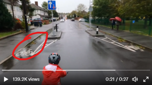 TRFCedd's tweet photo. @azb2019 @sajidjavid Any reason you totally disregarded the cycle lane too? https://t.co/kwpztDIqcl