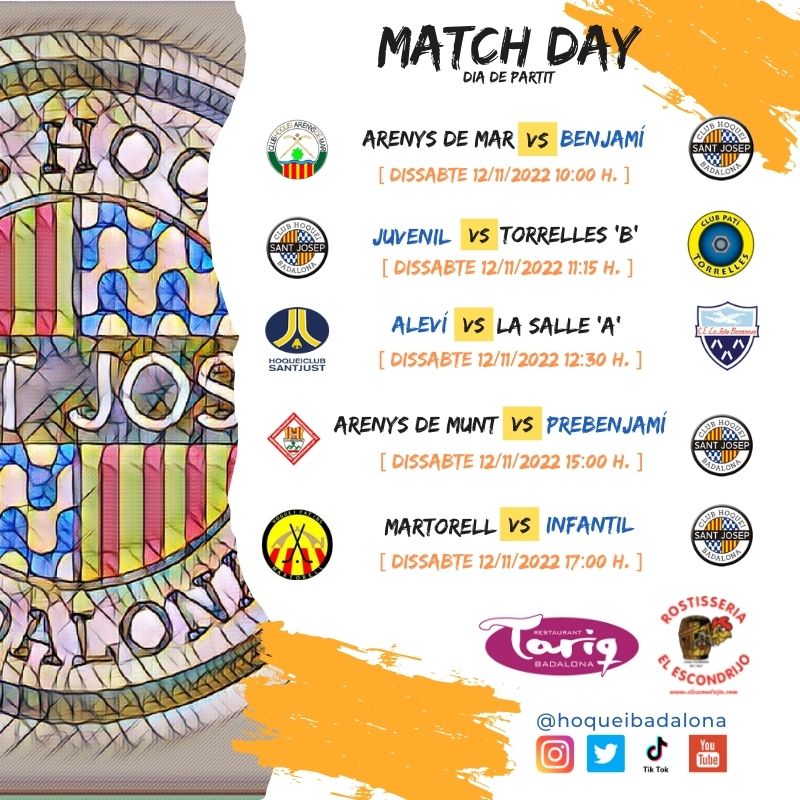 hoqueibadalona's tweet photo. Calendari de partits
#VolemPistaCobertaJa @guijarroruben @subiranajordi @esportsbadalona
A #Badalona també #juguemahoquei #SocHoquei #HoqueiBase #HoqueiPatins @Hockey
@EsportFemBDN https://t.co/GtXLi7QD6o