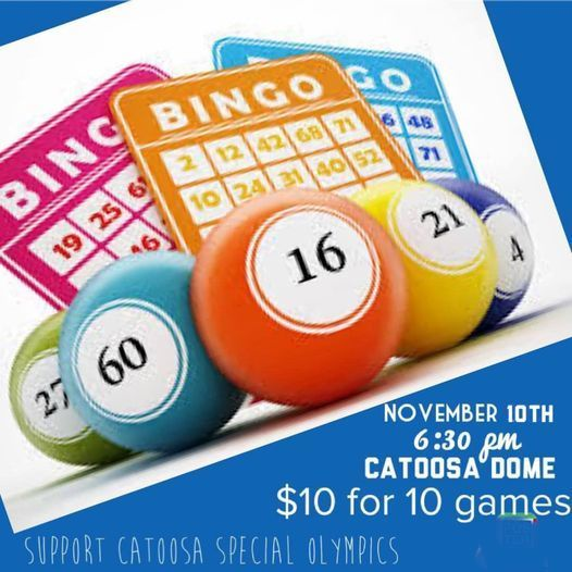 Come out and support Catoosa High School Special Olympics tonight, Thursday. 
Starting at 6:30 p.m. at the Catoosa Dome Only $10 for TEN games!