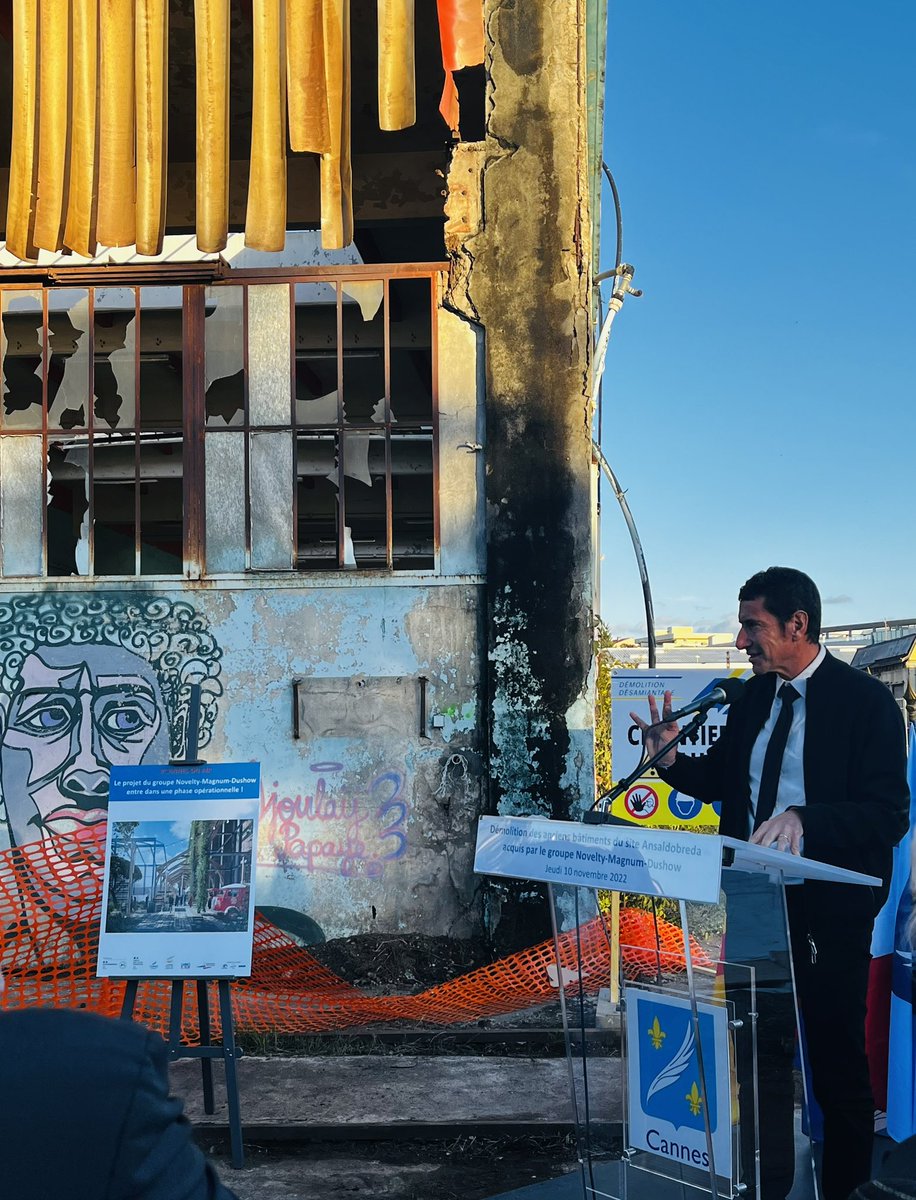 Éloge du principe de subsidiarité par <a href="/davidlisnard/">David Lisnard</a> à l’occasion de la démolition des anciens bâtiments du site Ansaldobreda, acquis par le groupe Novelty-Magnum-Dushow. 
Cannes Avance !