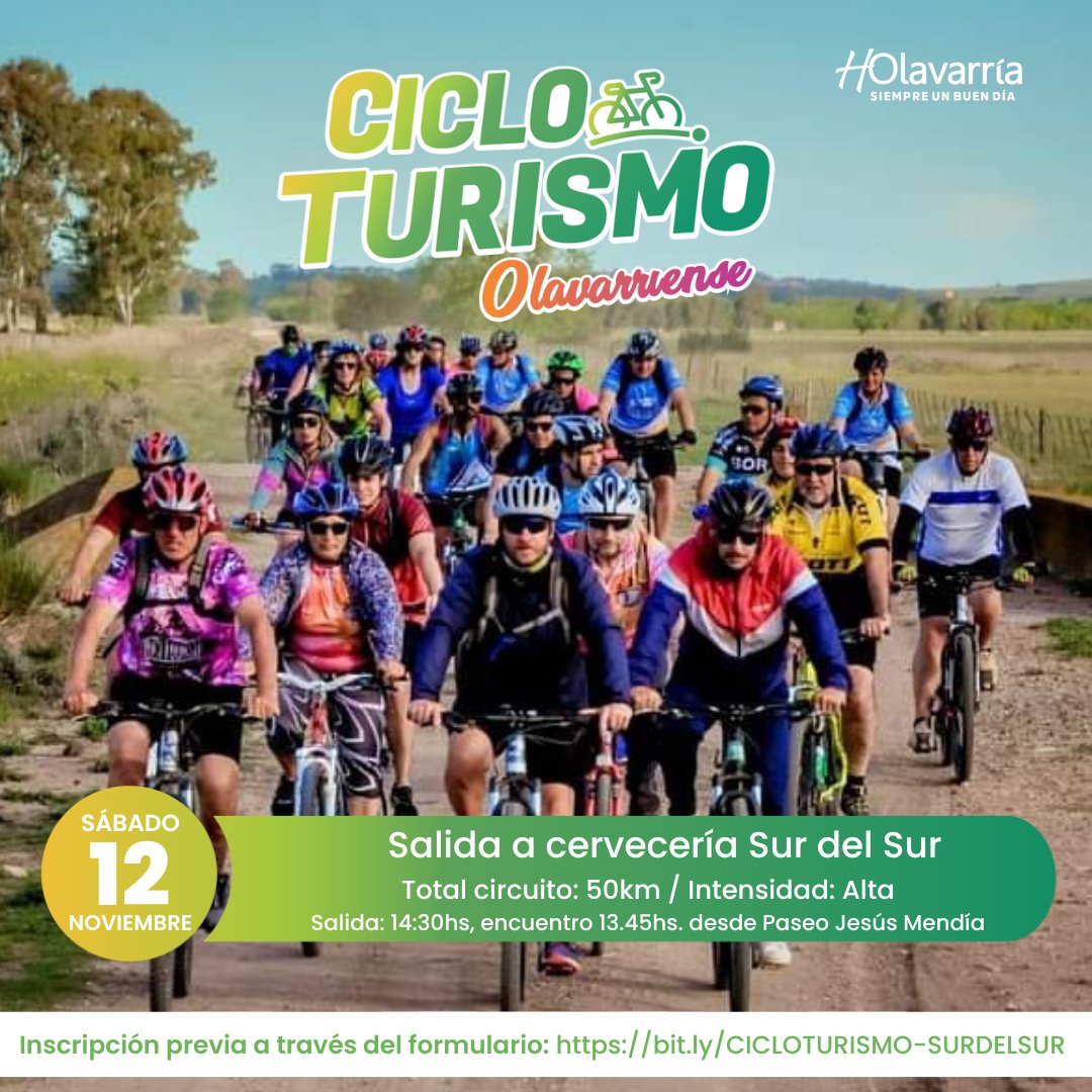 💪 ¡Nueva salida! Turismo sobre ruedas 🚵‍♀️ Inscripciones en bit.ly/CICLOTURISMO-S…