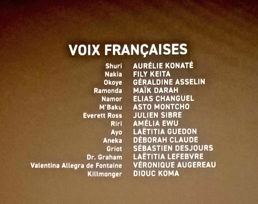 BastienDrucker's tweet photo. Carton de doublage du film "Black Panthère : Wakanda Forever"

Avec @EiliasChanguel @officialasto @gregosensei https://t.co/gUvoBd7Ujy