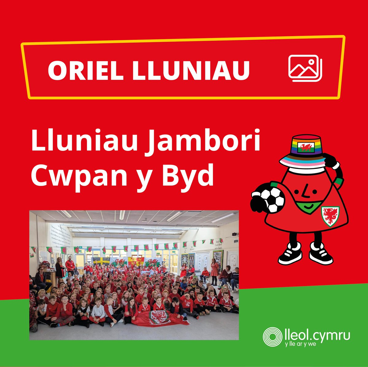 Rydych chi <a href="/BetwsSchool/">BetwsPrimarySchool</a>, <a href="/YsgolGCasnewydd/">Ysgol Gymraeg Casnewydd</a>, <a href="/urddmg/">Urdd Morgannwg Ganol</a>, <a href="/urddmeirionnydd/">Urdd Meirionnydd</a>, <a href="/Ysgol_y_Castell/">Ysgol y Castell</a>, <a href="/YsgolTycroes/">Ysgol Tycroes</a>, yn rhan o Oriel Lluniau 'Lluniau Jambori Cwpan y Byd' ar gwefan @Lleoldotcymru. Manylion yma > lleol.cymru/cy/oriel-lunia…