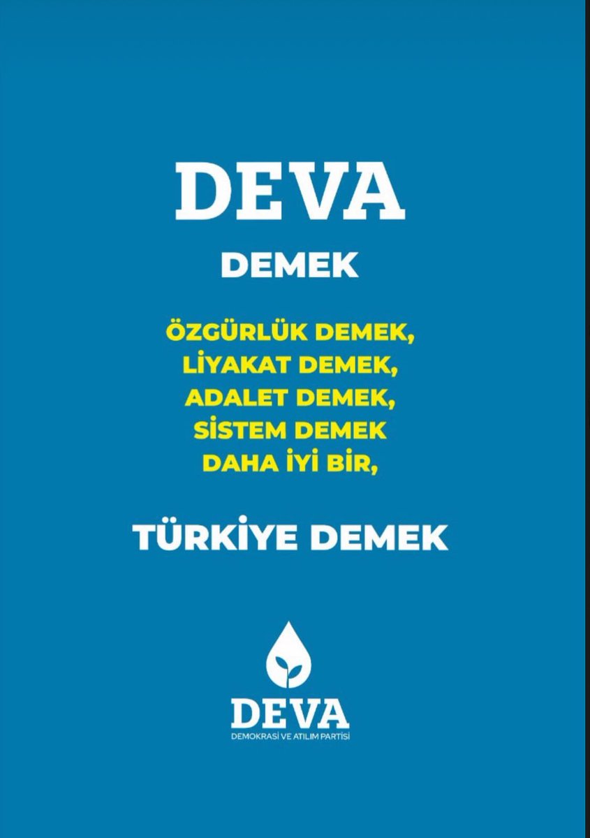 TÜRKİYE NİN DEVASI HAZIR @alibabacan @avidrissahin @dogasanlioglu @RizvanogluEvrim @emin_ekmen @avfurkanarik @duyguaydindiri @nalbantogluben @emrahcay_48 @OzenKocasar @mugladeva 💧🌱