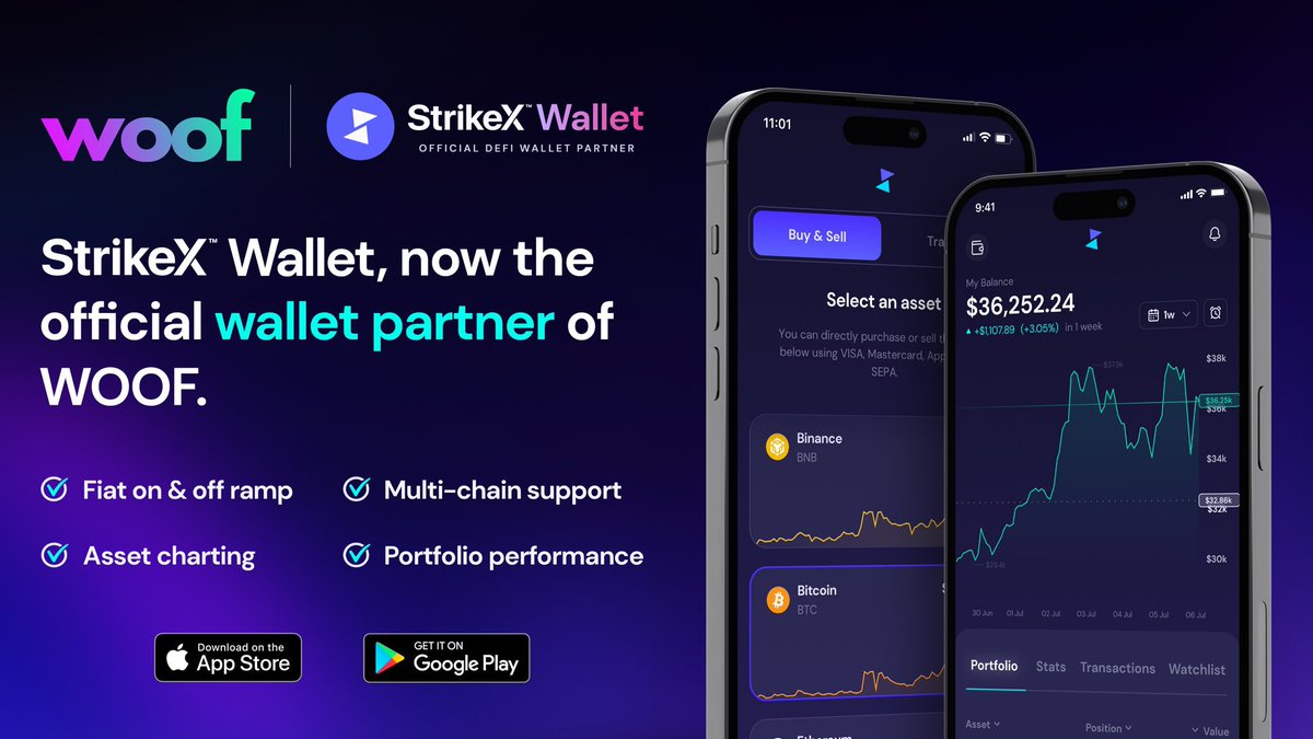 Excited to announce our official partnership with <a href="/TradeStrikeBVI/">StrikeX | Onchain</a> 🤝

$WOOF looking really good on this platform. 🐶🚀