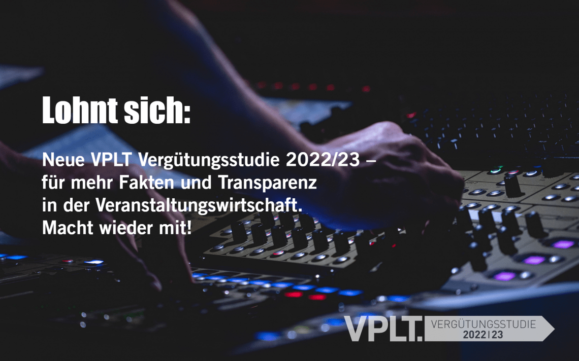 💰 @vplt startet Vergütungsstudie 2022/23
👉 bit.ly/vplt_memo_media
#eventbranche #veranstaltungswirtschaft #transparenz #eventbranchennews #weconnecttheeventbusiness #Studie #events