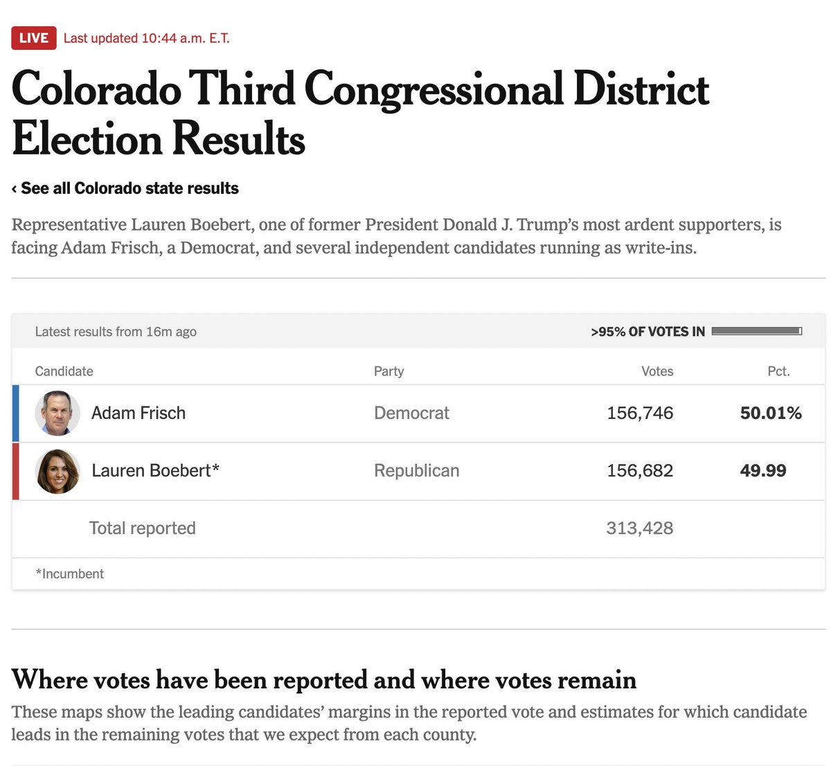 johniadarola's tweet image. Every vote counts, people.