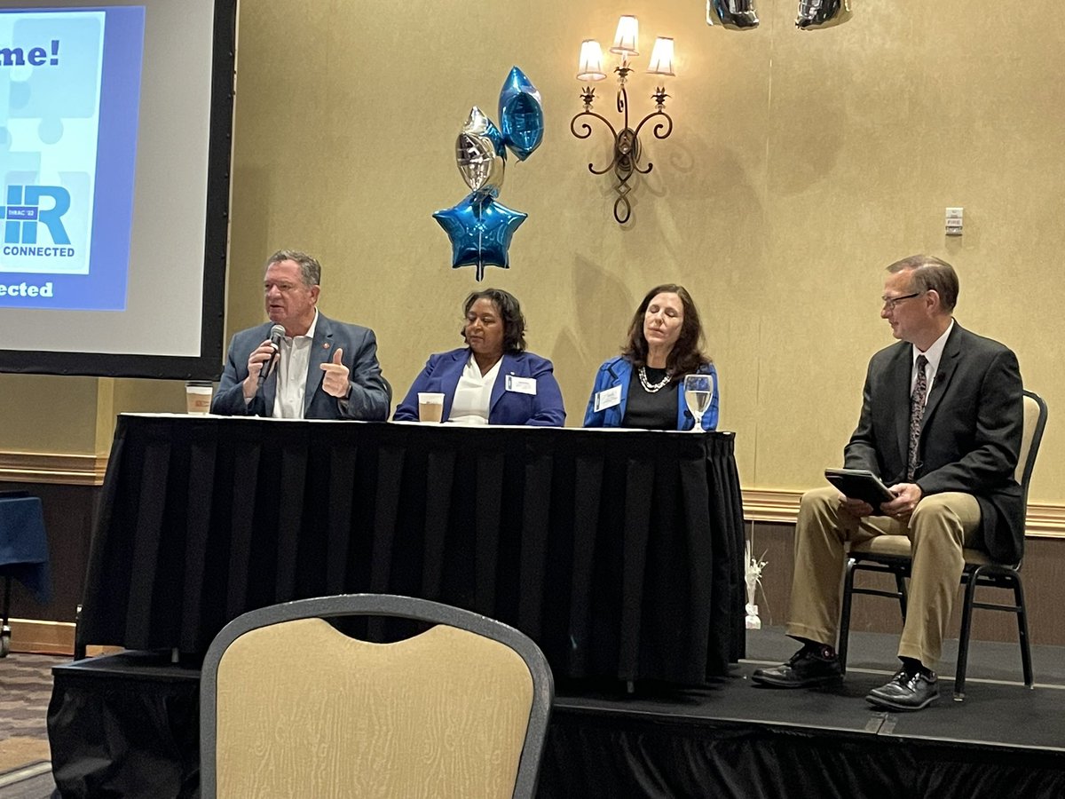 tomrdaniels419's tweet photo. As an alum of all 3, I was fortunate to moderate a panel discussion with leaders of our local public educational institutions on the topic of preparing the workforce of the future at #THRAC22 Thank you @Pres_Rogers @OwensPresident and Provost Dickson! @bgsu @OwensCC @UToledo https://t.co/CpQnNLl9Ho