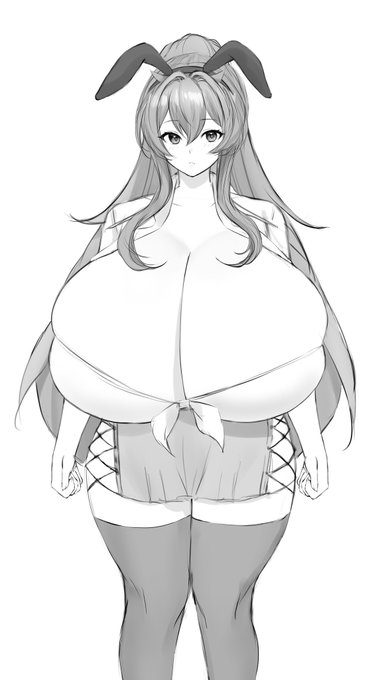 とってもデカい女の子の立ち絵を制作中です✍️🥺 
