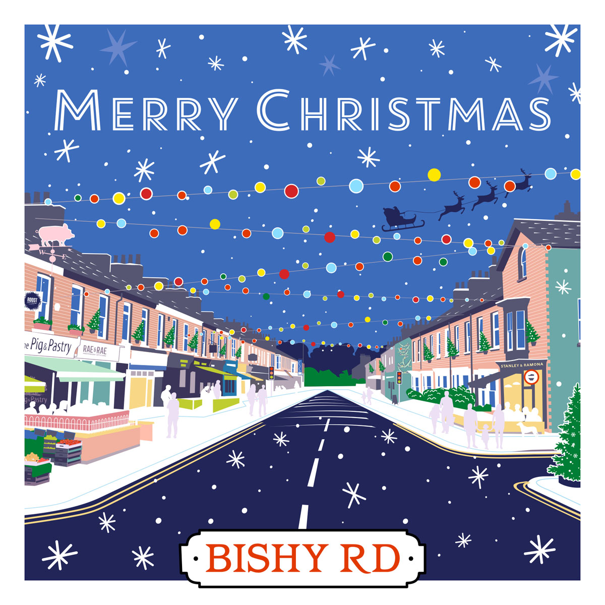 NEW - Bishy Rd Christmas Card
etsy.com/uk/listing/134…

Also a few new cards in @FJcookshop
Bishy Rd Christmas Lights Switch On
Sunday 20 November 2022 3-6pm
New York Brass Band will be playing!
<a href="/bishyroadnet/">Bishy Road</a> @TheBishyWeigh <a href="/thepig1000/">The Pig</a> #BishyRd