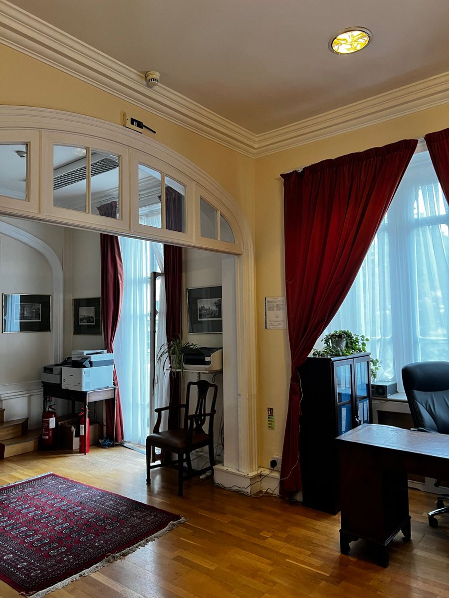 As part of the 10 November Atatürk commemoration event, we listened to a moment of silence, the National Anthem, and then our London Consul General Bekir Utku Atahan's speech on"10 November"at the Turkish Consulate General in London for the 22-23 term of the CUol Turkish Society.