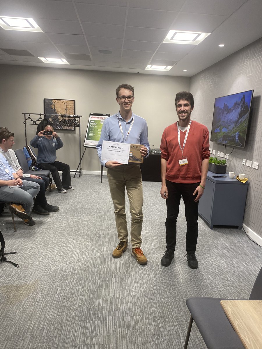 CARDIS Conference (@cardisconf) on Twitter photo Congratulations to Patrick Gersch, for winning the “Best Presentation” award, in the foto <a href="/sublevado/">David Oswald</a> is giving the award. Congratulations to Patrick Gersch, for winning the “Best Presentation” award, in the foto <a href="/sublevado/">David Oswald</a> is giving the award.