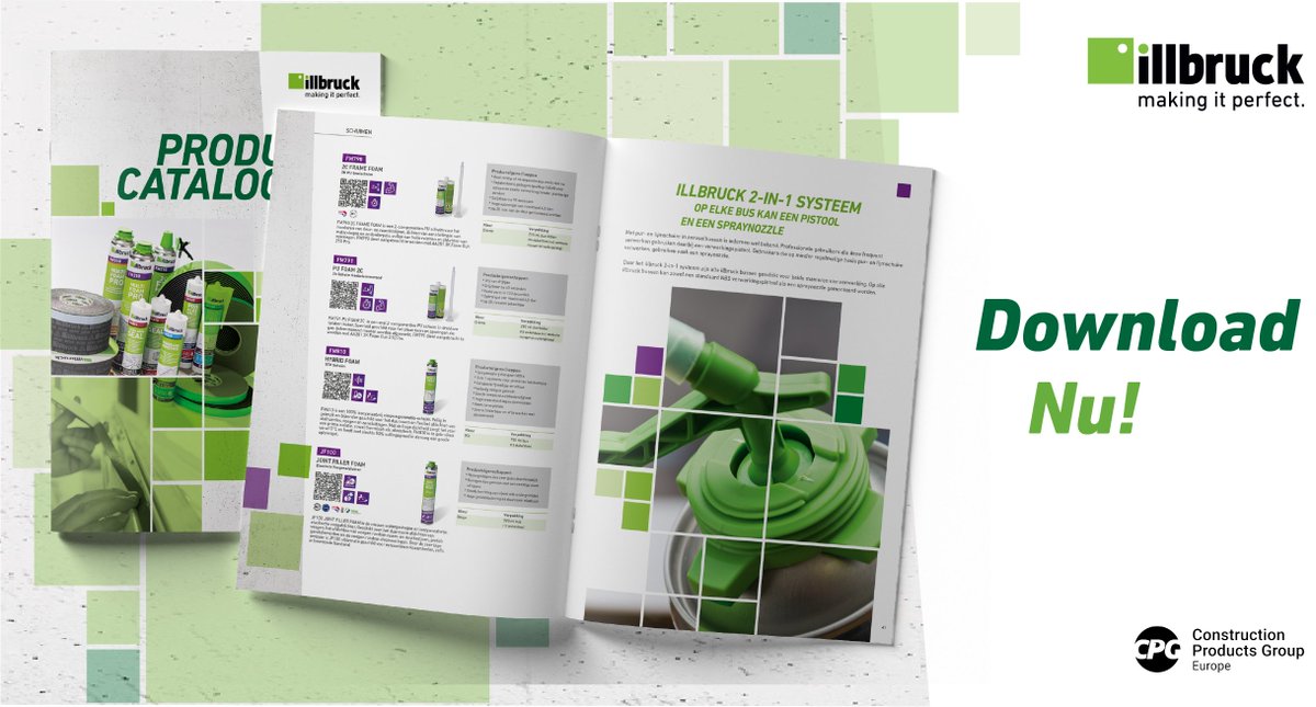 📗 De vernieuwde illbruck catalogus is nu beschikbaar 📗

Kwaliteitsproducten voor afdichten en lijmen: ontdek het allemaal in de vernieuwde productcatalogus van illbruck! Download de catalogus direct via onderstaande link.

hubs.li/Q01r_gHJ0