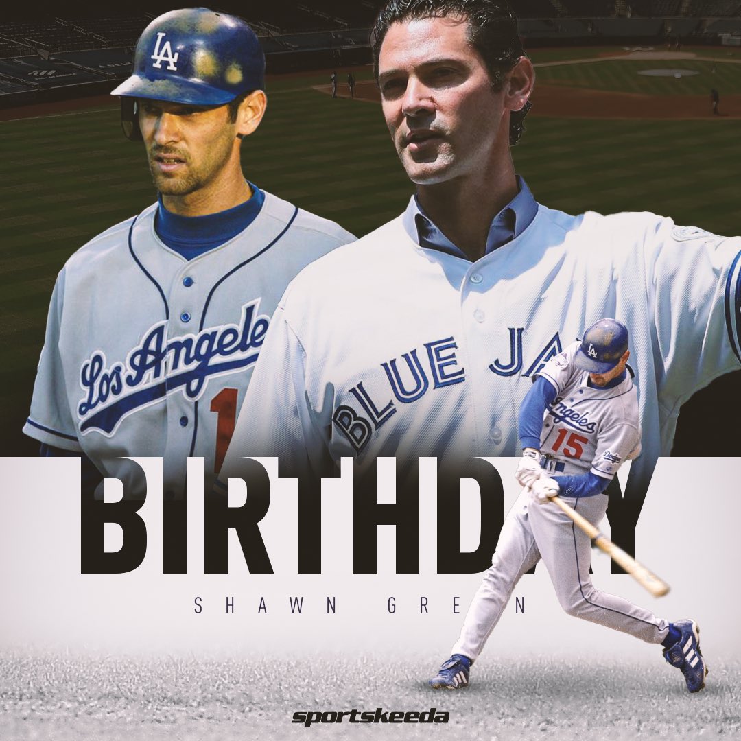 Happy Birthday to former RF and 1B, Shawn Green!!    2x All-Star Gold Glover Silver Slugger 
