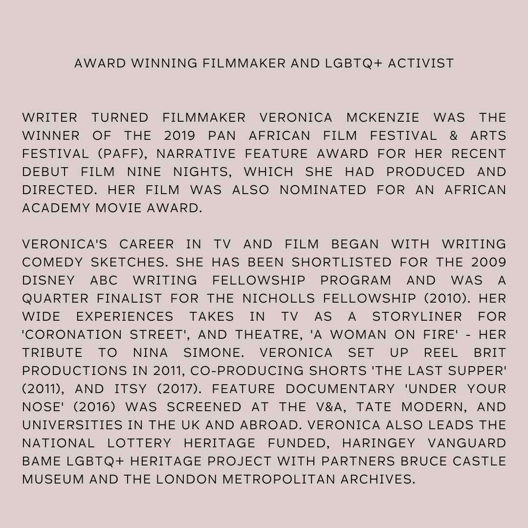 #Haringey Local Hero: Veronica Mckenzie.

#blackthrive #lgbtq #community #haringeycouncil #producer #film