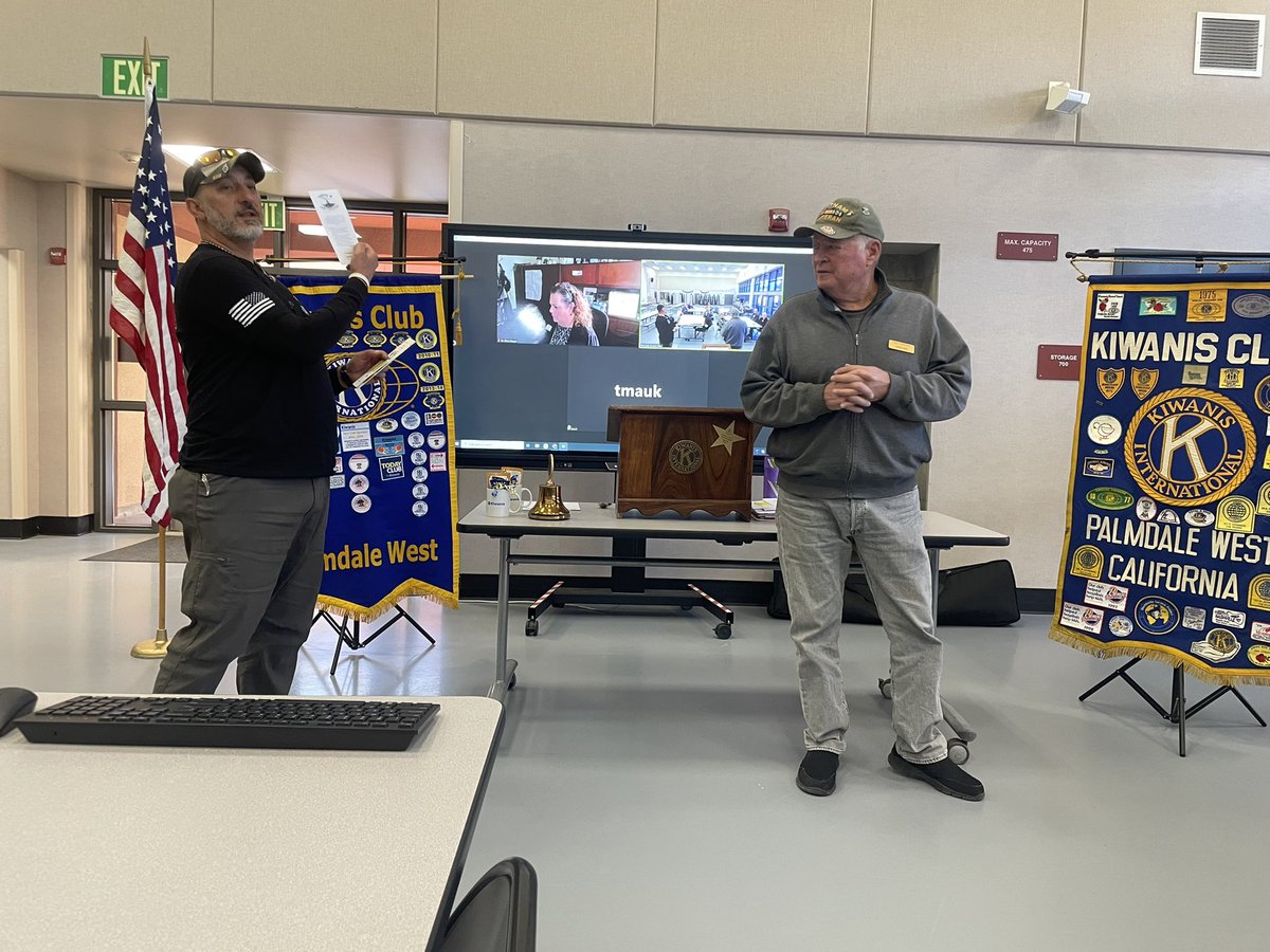 KiwanisPW's tweet photo. Thank you to Vets 4 Veterans for coming and presenting to us. Thank you for helping our Veterans here in the AV. Please help us support this amazing organization. https://t.co/uZnxB4vPbO