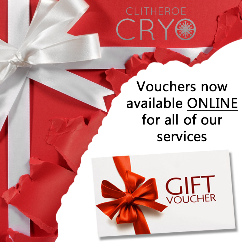 ClitheroeCryo's tweet photo. With Christmas round the corner,  we have just made it easier to spoil your loved ones by treating them to our health and wellness services.
Buy vouchers online for any of our services using this link..
https://t.co/9pCUrkPhmx https://t.co/hlIo8OQwDQ