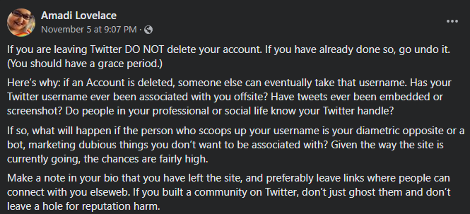 TessaTechArtist's tweet photo. I deactivated my account a few days ago but reactivated it today for the reason in this screenshot. I'm on plenty of other social media platforms, just check out https://t.co/e9RBTNyqGQ for them https://t.co/GEElDUMT8a