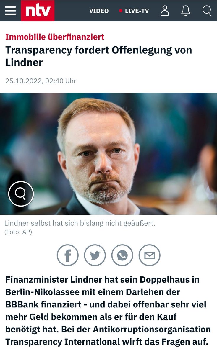 RolandFaude's tweet photo. @c_lindner Das Sie so gut wie gar nichts für erforderlich halten wissen die Wähler Herr Lindner ! Selbst ihren dringendst notwenigen Rücktritt halten Sie nicht für erforderlich ! Ein Finanzminister der seinen eigenen Dreck unter den Tisch kehren möchte, braucht niemand ! https://t.co/IgDRZg2SJ3