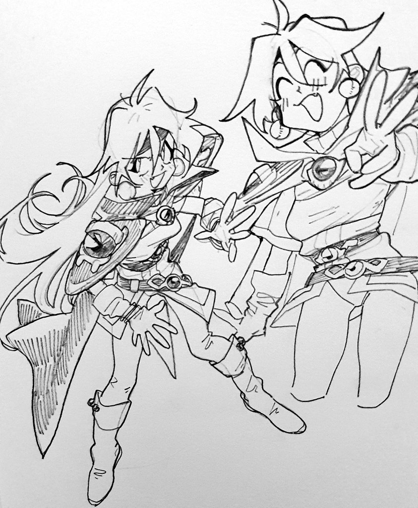 wanted to draw in the slayers style 