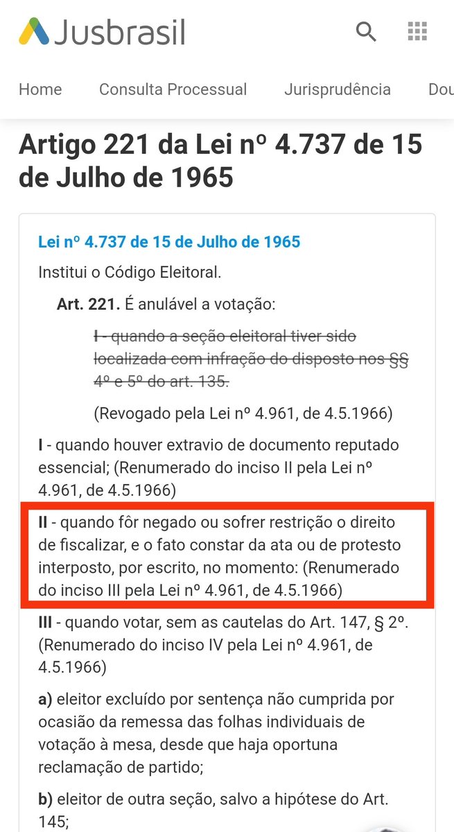 wemersonAragua1's tweet photo. @EdRaposo_ Está previsto no código eleitoral, que nessa possibilidade do tribunal se negar em entregar documentos para aferição do processo eleitoral, será anulada a votação. https://t.co/bxGrk4LI1v
