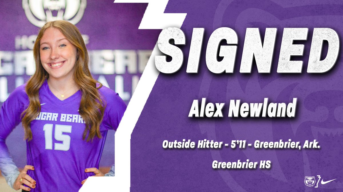 We are extremely excited to welcome Alex Newland from Greenbrier, Arkansas to our 2023 signing class!
Alex was All-State and two-time All-Conference at Greenbrier High School.
We're so happy that she'll be in purple and gray!
#BearClawsUp x #SugaSuga