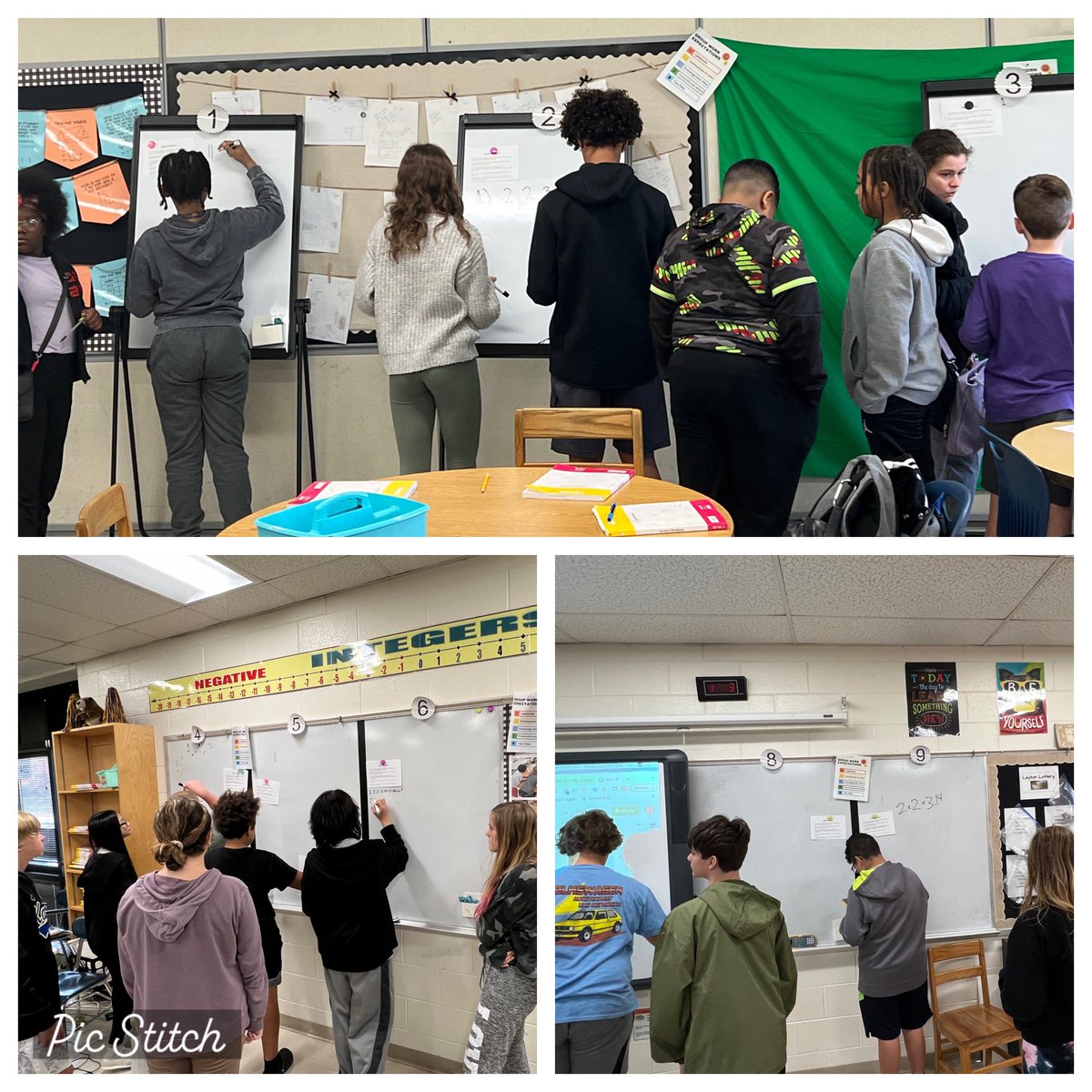 merewhaley's tweet photo. @RebeccaDLayton’s middle schoolers @Karns_Middle experience the joy &amp; wonder of Mathematics everyday! She is the model for using HQIM, the IFDs, student ownership &amp; BTC strategies! #talkmath @KCSMathematics @CADowell1 @MathFriendAnne @erinphillipstn @GlennBrent @jandeegansmith https://t.co/KevyVftWda