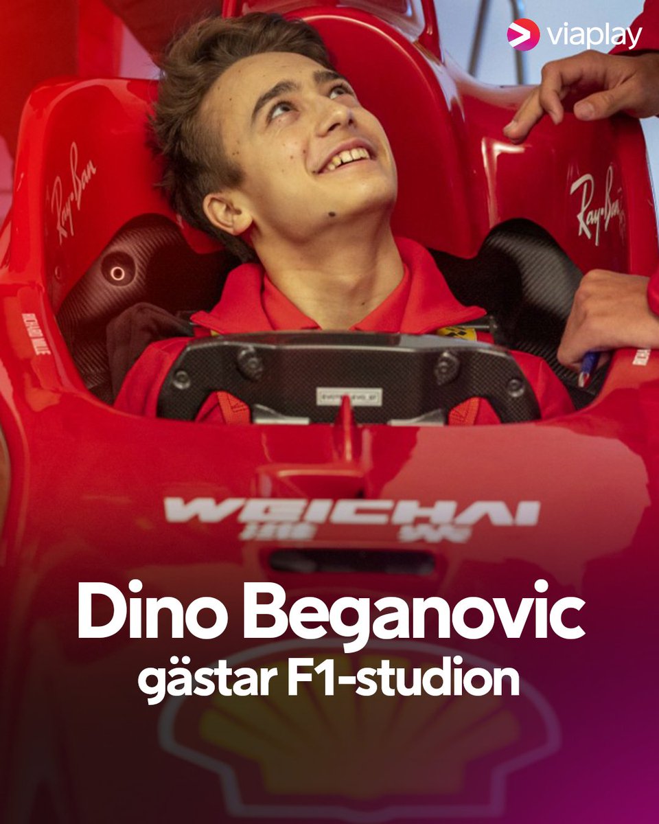 Nästa säsong tar han klivet upp till Formel 3, men redan på söndag kan du se svenska Ferraritalangen, Dino Beganovic (@DinoBeganovic4) besöka F1-studion 😍🇸🇪 📺: Studio inför Brasiliens GP, söndag 18:00 på Viaplay och V Sport Motor