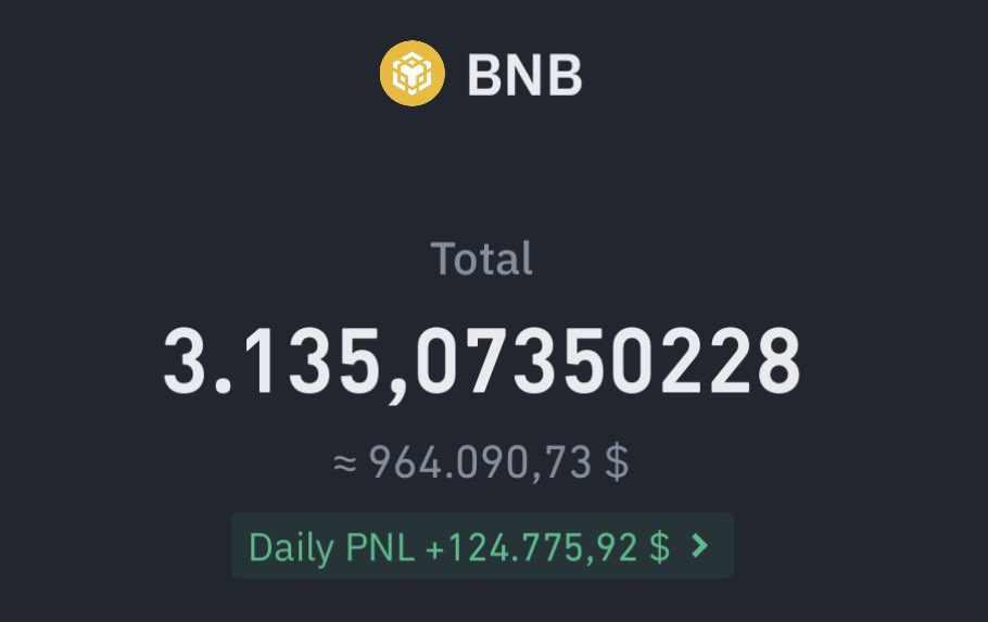 MY #BNB HOLDING STRONG!