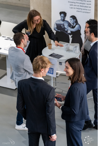 telecomparis's tweet photo. Le jeudi 27 octobre s'est déroulé le #forumtelecomparis à @telecomparis.

Ce Forum était co-organisé par les #relationsentreprises de l'Ecole et l'#associationetudiante @Forum_TP.

Le jeudi 24 novembre aura lieu le Forum Télécom Paris en #distanciel sur SeeKube. https://t.co/yNFTAtGJid