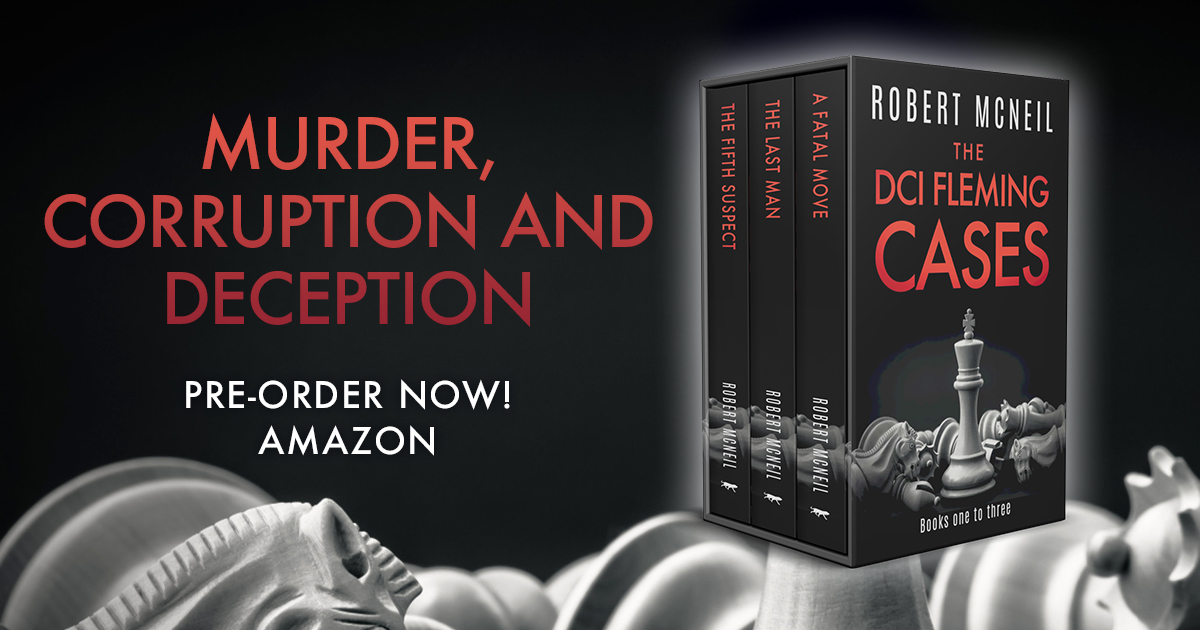 💥 Out tomorrow! 💥
The DCI Fleming Cases books 1-3 by Robert McNeil!

Three crime thrillers in one volume: In England’s Thames Valley, a police detective takes on murder, corruption, and department politics...

Get your copy now!
geni.us/DCIFlemming
#booklaunch #bookaddict