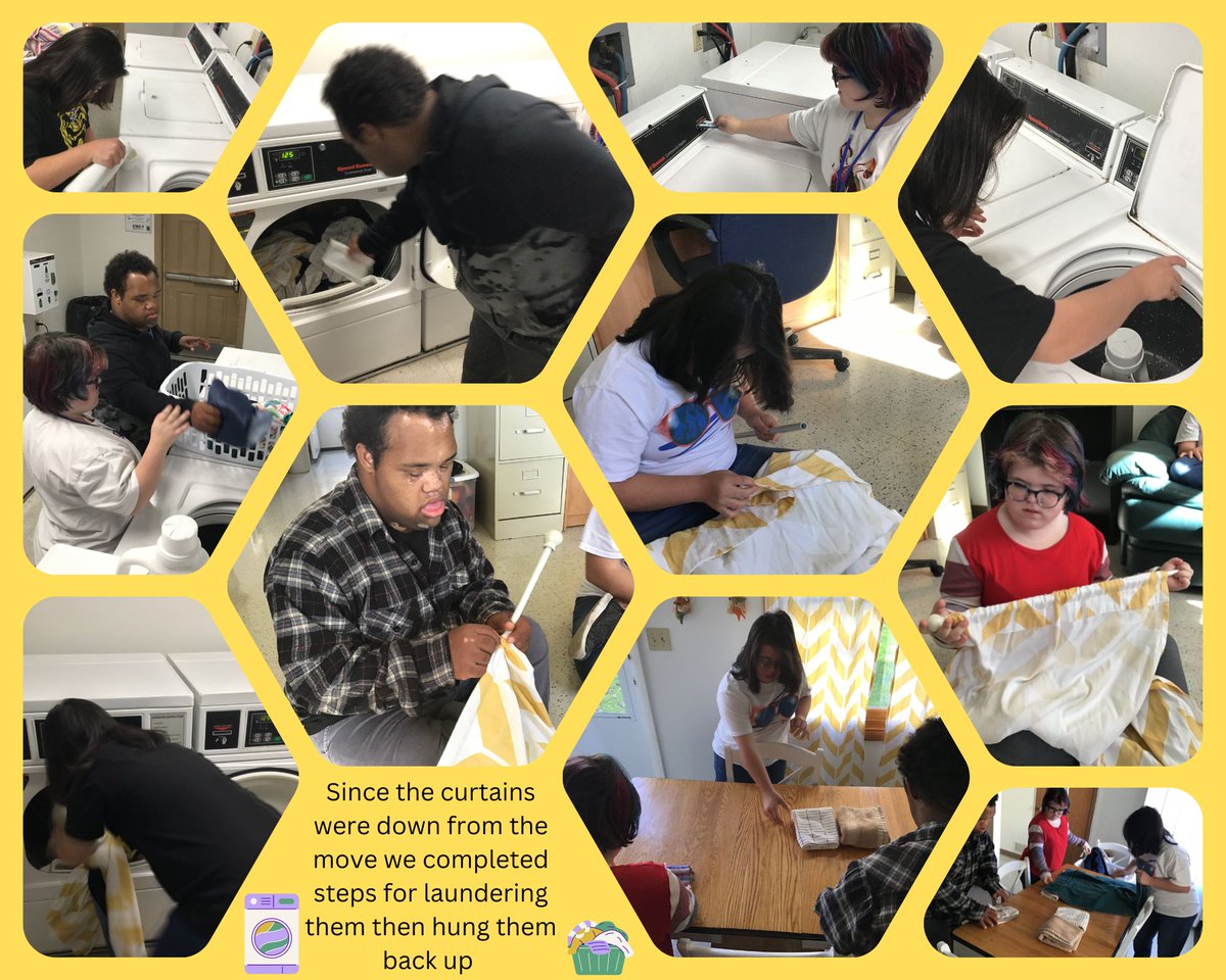 The last 2 boxes have been put away, now on to other business, decorating! 
Oh, and since the curtains were down anyway, we thought it would be a good idea to work on our laundry skills. #LINC #laundy #brightenupourhome