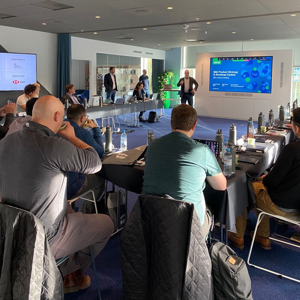 Great day in Sweden at #QlikLuminary meetup discussing product strategy and roadmap, as well as an executive Q&amp;A with <a href="/MikeCapone/">Michael Capone</a>