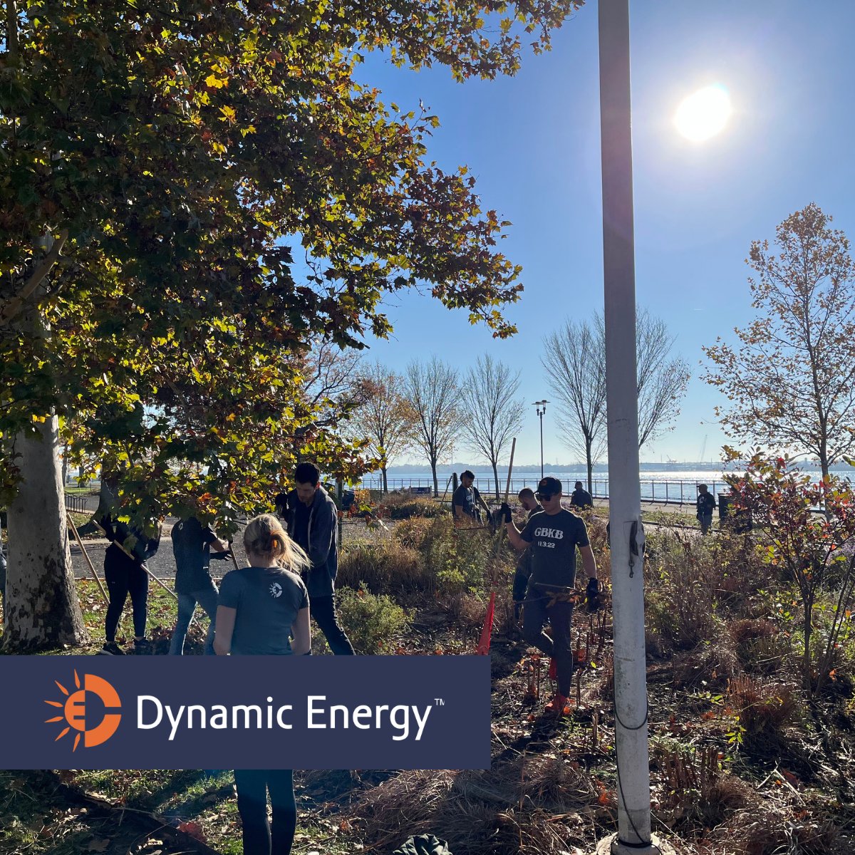 dynamicenergyus's tweet photo. Last week our team gathered to support our local parks with @PHSgardening. Pictured are our coworkers enjoying the sunshine at the Philadelphia Navy Yard helping weed the gardens and plant new greenery. Loved having the opportunity to give back to the community! https://t.co/m7jIzdcvhd