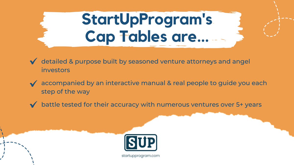 StartupProgram_'s tweet photo. The SUP #CapTable were built to address the needs of both a #startup #Founder & potential #venturecapitalist. Learn more about #captables and the #SUPPlatform with a free demo at https://t.co/QHRmp0eX9N
#StartUpProgram #SUPAcademy #VentureCapital #StartupFunding #Startups https://t.co/aTRxEmwLnC