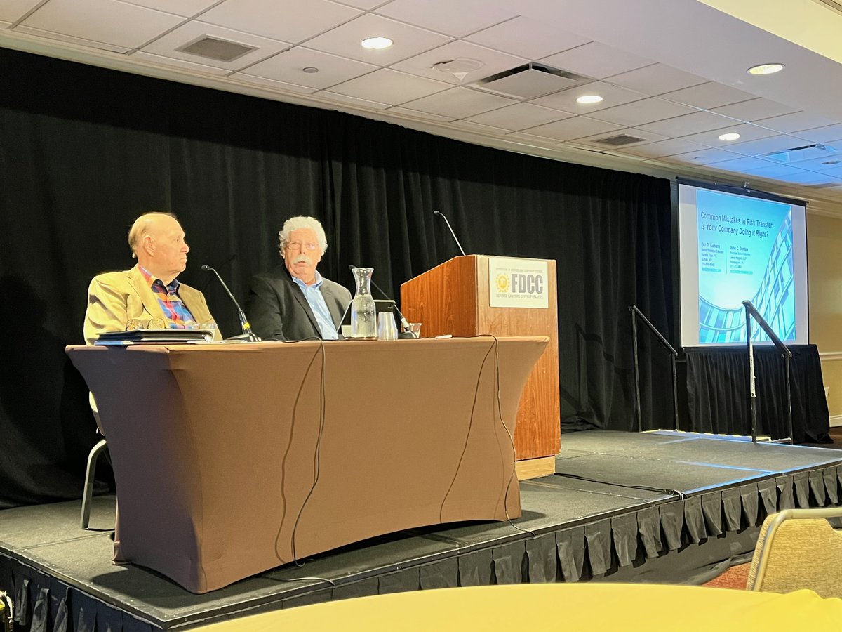 Risk Transfer: is your company doing it right? In this session John Trimble of <a href="/LewisWagnerLLP/">Lewis Wagner & Trimble</a> and Dan Kohane of <a href="/HurwitzFine/">Hurwitz Fine P.C.</a> discuss common mistakes in #risk transfer and how to avoid them