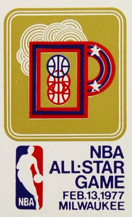 AlanHamari's tweet photo. Cannot believe I am only now learning about the logo for the 1977 NBA All-Star Game (held in Milwaukee) https://t.co/PxIEkxBMfF