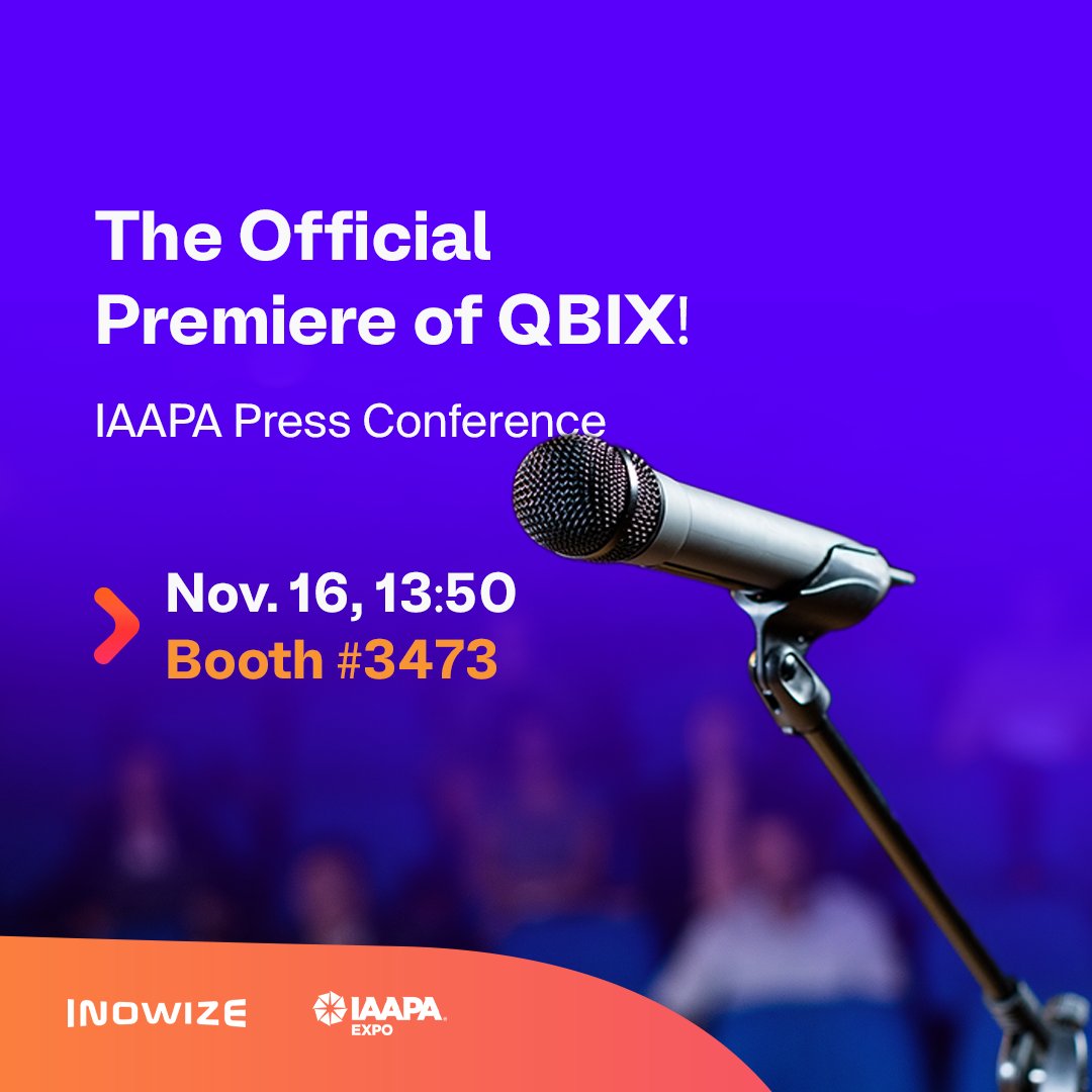 InowizeTech's tweet image. Attending #IAAPA Expo in Orlando?
Come to the Launching Press Conference of #QBIX: the Newest  6-Player Unattended Attraction!

It's fun, it's interactive, and it's a magnet for guests!

Meet us on the 16th of November from 13:50.
#Inowize #IAAPA #Orlando #IAAPAExpo #IAAPA2022