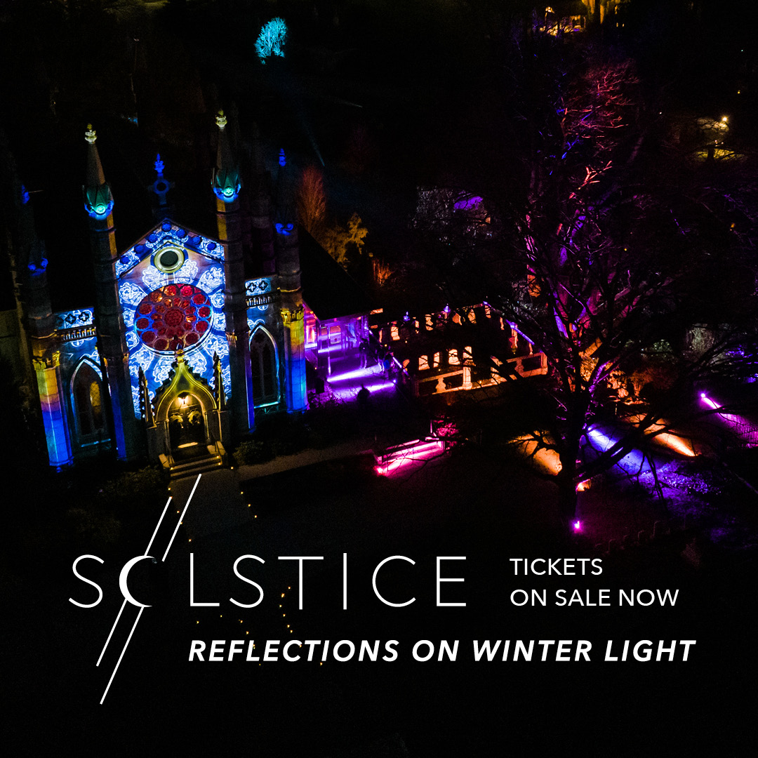 MountAuburnCem's tweet photo. We are only one month away from SOLSTICE: Reflections on Winter Light, an outdoor journey through large-scale light and sound artworks by @masary_studios and an indoor experience with live music and candle lighting. December 10-21. Visit https://t.co/uv62Jw3o5A for tix and info! https://t.co/HrihvBe4wi