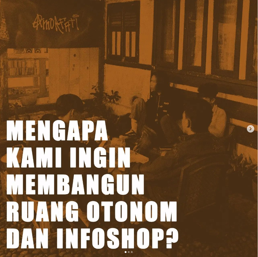 Helios_EM's tweet photo. Anarquistas de Java (Indonesia) están intentando sacar adelante un centro social autónomo con librería, cocina, y espacio de encuentro.

https://t.co/rMaGAgEQBW

Han abierto una campaña de donaciones en @firefundnet para poder financiarlo:

https://t.co/huuu7ccvJF https://t.co/aINDJ9QrKH