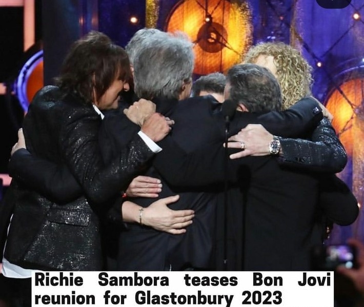 1983_Present's tweet photo. Was I right?! @TheRealSambora @jonbonjovi #reunion #glastonbury2023 https://t.co/Uu28pgOe4v