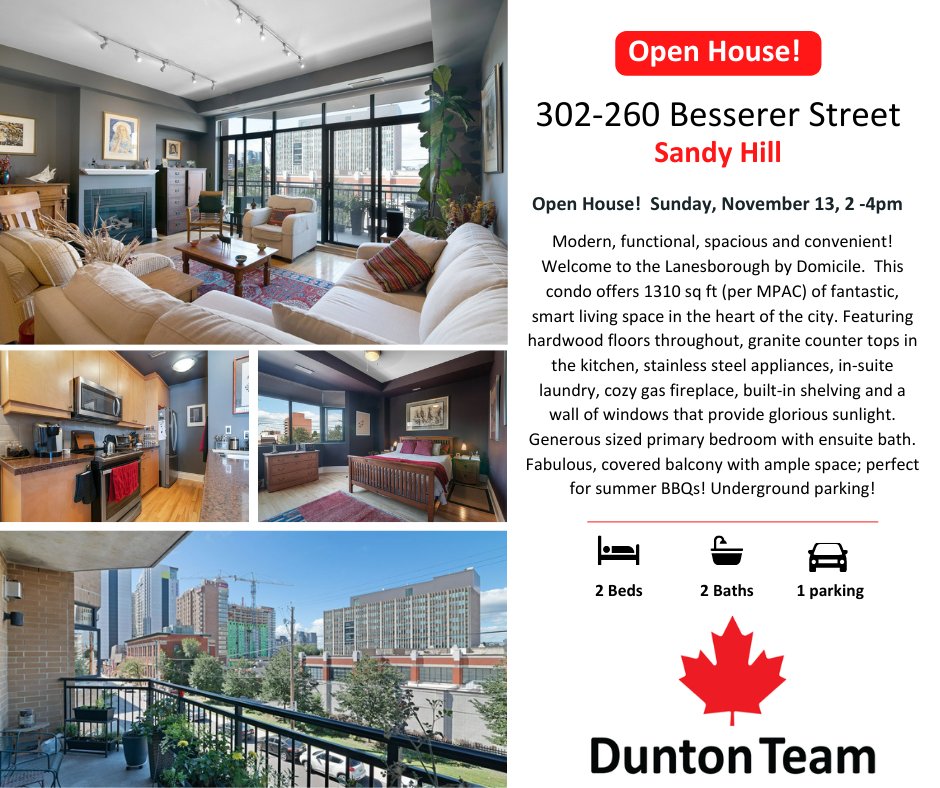 Open House!
302-260 Besserer Street
Sunday, November 13th, 2-4pm
dunton.ca/lis.../260-bes…
#ottawarealestate #ottawaagents #ottawa #duntonteam