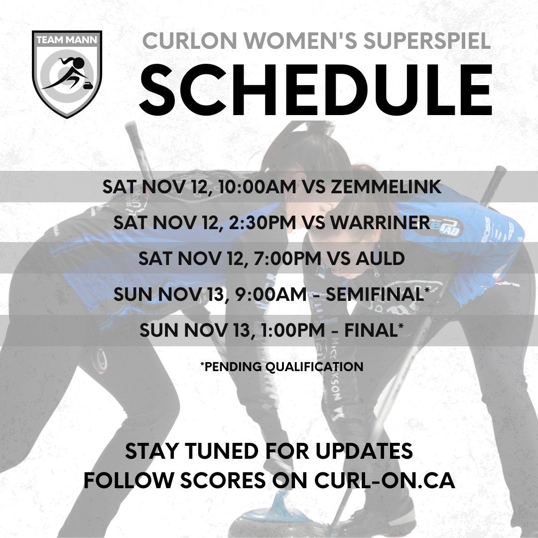 Okay, look. We just love curling, alright? 🤷‍♀️ So we added another event to our schedule. 

A quick 2-day tournament in Guelph starts this Saturday, with points for the Trillium 500 Series on the table! Stay tuned for updates and follow scores here: wordpress.curl-on.ca/scoreboard/#!/…
